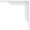Ekena Millwork Stockport Steel Bracket, White Primer 2"W x 8"D x 8"H BKTM02X08X08STPWH - alternate 6